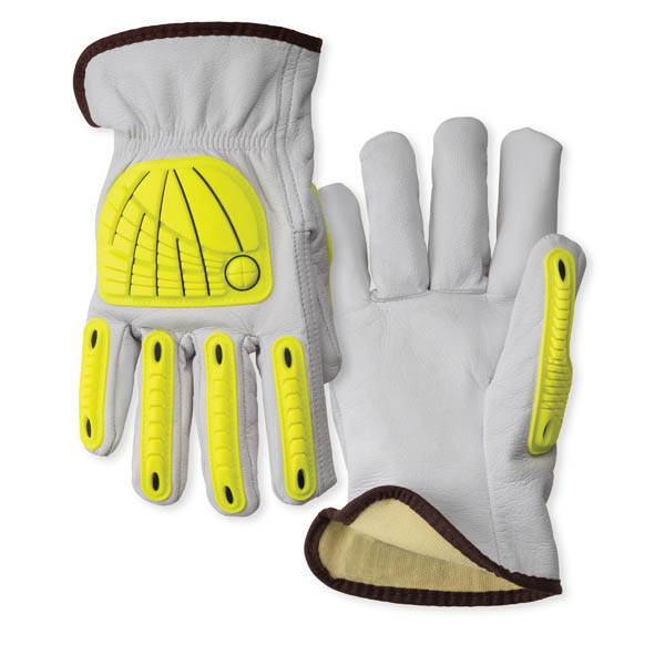 I2432 Wells Lamont A3 Impact Resistant Leather Driver Gloves
